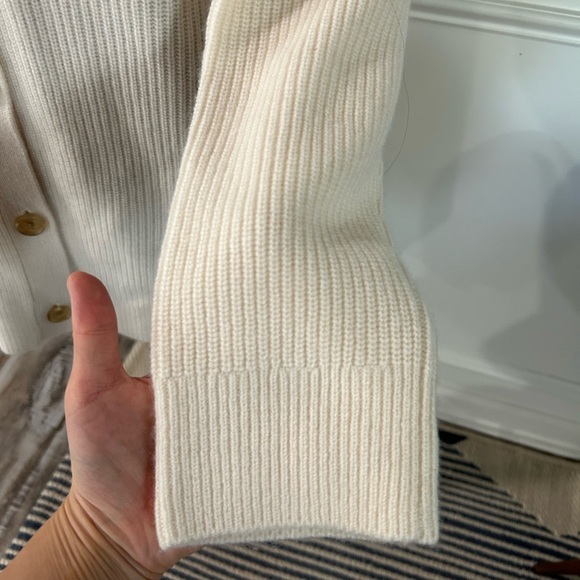 Mongolian Cashmere Oversized Boyfriend Cardigan Sweater Size Small - Picture 6 of 15